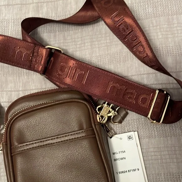 Madden Girl crossbody bag. Brown, adjustable strap. Brand new - never used. - Picture 5 of 6